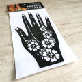 Henna Sticker Mehndi Bridal Tatto Design Waterproof Stencils Reusable 1 Pair = 2 Pieces. 