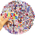 56pcs DIY Waterproof Sticker Funny Cartoon The Amazing Digital Circus Stickers brave. 