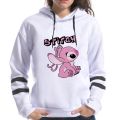 Kawaii Lilo Stitch Anime Funny Cartoon Hoodies Women Cute Ohana Stitch Manga Sweatshirt Graphic Harajuku Hoody Female Couple. 