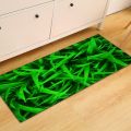 3D Green Grass Print Floor Mats Doormat Hallway Modern Living Room Balcony Bath Mat Non Slip Area Rugs Bathroom Kitchen Carpet-40cmx60cm. 