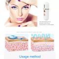 Weja Portable USB Rechargeable Nano Mister Cooling Mist Mini Face Humidifier Eyelash Extensions Sprayer Facial Steamer Skin Care Tools. 