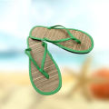 Women Flat Slippers Comfortable Non-Slip Sandals Silent Bamboo Rattan Flip Flop.