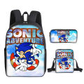 2022 Sonic the Hedgehog School Bag Three-Piece Set Sonic Backpack Set Anime Backpack for Primary and Secondary School Students Amazon. 