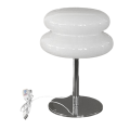 Retro Egg Tart Lamp Mid Century Modern Mushroom Lamp USB Desk Lamp Trichromatic Dimming Living Room Atmosphere Lamps D.