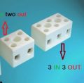 Big Size Ceramics Terminal Blocks 2 IN 2 OUT, 3 IN 3 OUT High Temperature Ceramic Connectors 25A/ 30A.