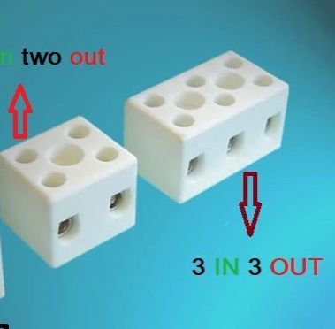 Big Size Ceramics Terminal Blocks 2 IN 2 OUT, 3 IN 3 OUT High Temperature Ceramic Connectors 25A/ 30A
