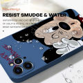 ZeroQiQi for Realme C35 / Realme Narzo 50A Prime Back Cover Cartoon Cute Mouse Full Lens Protection Thin Anti Drop Phone Case Built in Thin Pile Silicone Soft Case. 