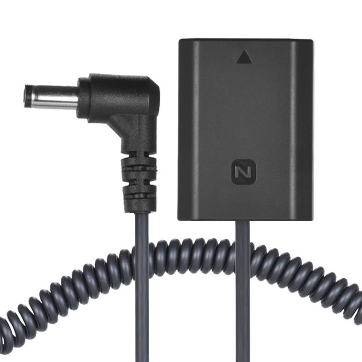 Andoer NPFZ100 Dummy Battery Pack DC Coupler Connector Spring Cable for Sony A7III A9 A7RIII A7SIII
