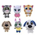 1PC 15cm Talking Tom And Friends Plush Toys Doll Kawaii Angela Hank Ginger Ben Claw Machine Dolls Can't Talk Version.