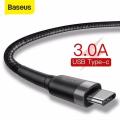 Baseus Cafule 1 Meter USB Type C Cable 3A  Nylon Braided Wire. 