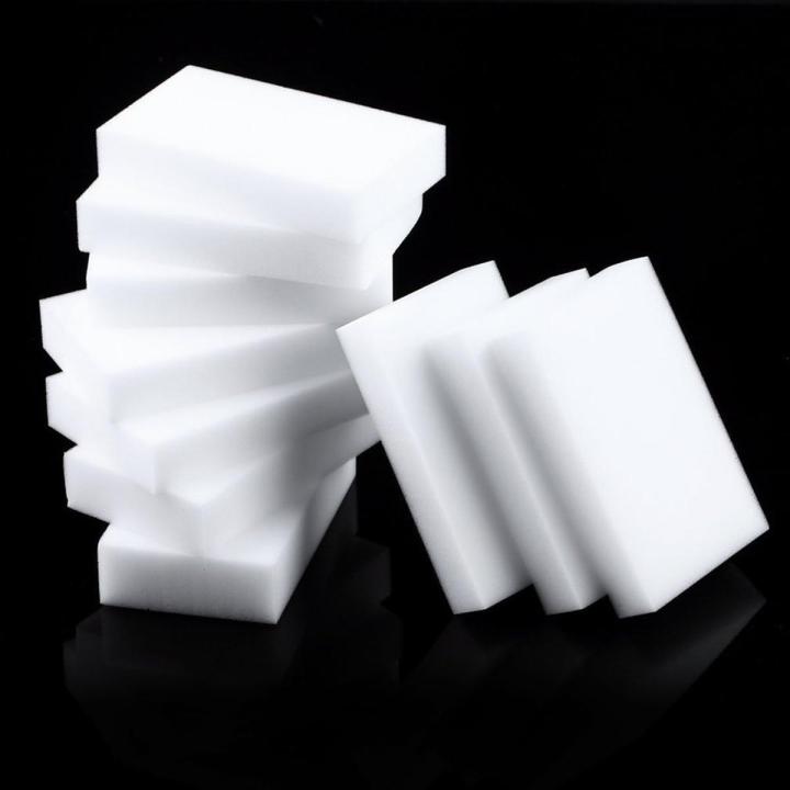 【Toy life hall】10 Pcs Magic Sponge Eraser Multi-functional Foam Cleaner White -