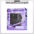Remax FP-1 Portable 27W/22.5W Fast Charging Power Bank 100000mAh (1 Lakh mAh) with LED Light - LED Lamp, 100% Original, 90-Day Warranty, Free Return.