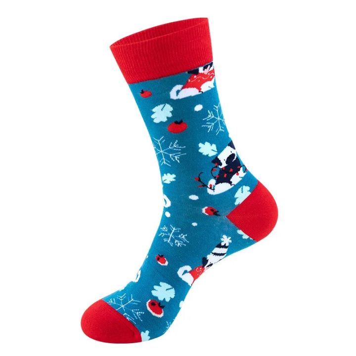3/6/8/12%20Pairs%20Random%20Unisex%20Novelty%20Christmas%20Socks%20Funny%20Santa%20Claus%20Snowflake%20Crew%20Socks%20For%20women%20and%20Men's%20Christmas%20Gifts%20-%20Image%204