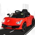 GoodLuck Baybee Electric Ride on Car for Kids with Rechargeable Battery,Music,Lights Baby Toy Car with R/C Jeep Racing Car Battery Operated Ride on Motor Car for Kids (Ferra Red). 