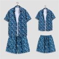 Daily Men Sets Short Sleeve Hawaiian Shirt And Shorts Chinese Mahjong Printing Casual Shirts Beach Two Pieces Suit Fashion Wear. 