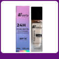 Everly Beauties Foundation Pure Matte Full Coverage Liquid Foundation with Spf 15+. 
