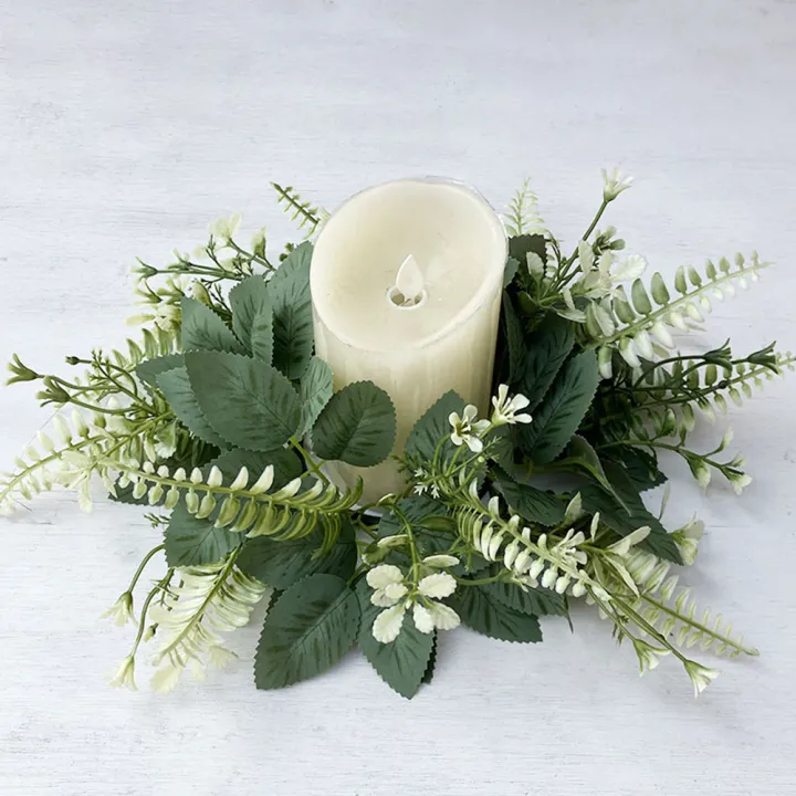 GC%2025CM%20Wedding%20Candle%20Rings%20Artificial%20Greenery%20Wreath%20Wedding%20For%20Pillars%20Farmhouse%20Wedding%20Table%20Party%20Home%20Decor%20-%20Image%206