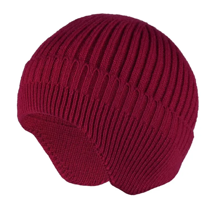 Solid%20Knitted%20Hat%20Winter%20Imitation%20Rabbit%20Fleece%20Hats%20for%20Men%20Warm%20Ear%20Caps%20Autumn%20Beanie%20Hat%20Men's%20Winter%20Cap%20-%20Image%204