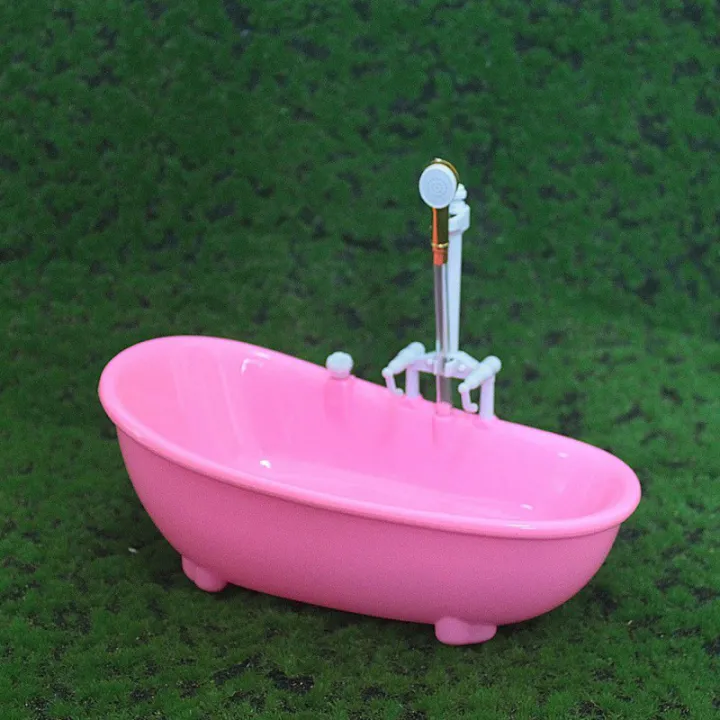 Miniatures%20Electric%20Bathtub%20Doll%20Accessories%20Plastic%20Tub%201:6%20Scale%20Dollhouse%20Furniture%20Spraying%20Water%20Kids%20Bathing%20Toys%20-%20Image%207