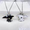 Cartoon Black White Devil Necklace Lovely Necklace for Couples Fashion Jewelry Accessories. 