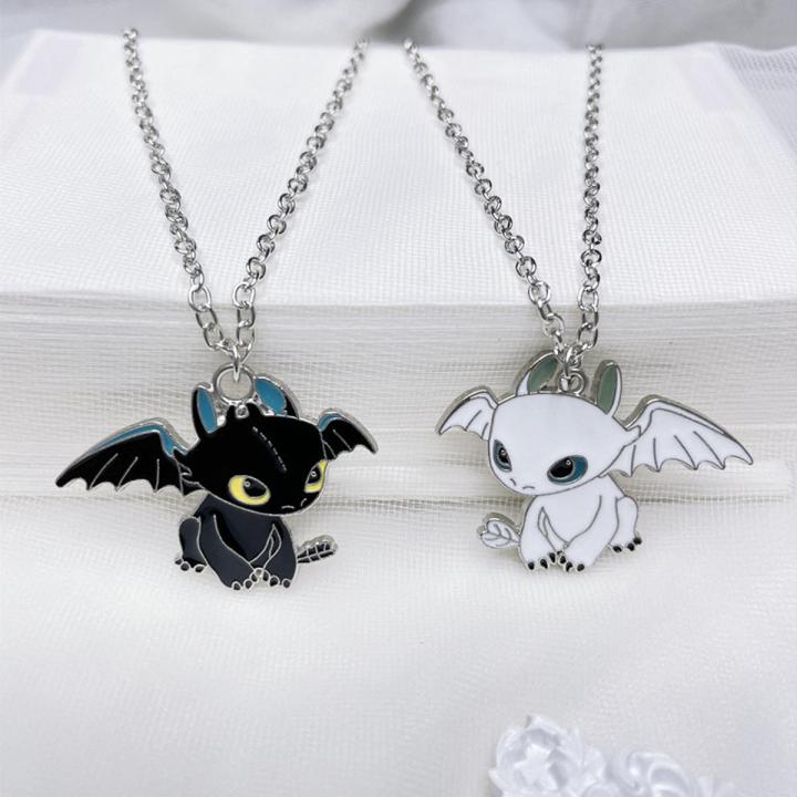 Cartoon Black White Devil Necklace Lovely Necklace for Couples Fashion Jewelry Accessories