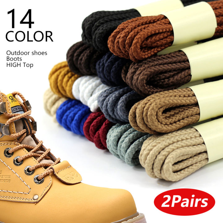 2 Pair Strong Round shoe Laces High Top Outdoor Walking Hiking Boot Laces Bootlaces Sneaker Shoelaces 100/120/140/160cm