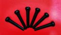 Bridge Pins For Acoustic Guitar (6 Pcs) - Black. 