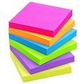 Sticky Notes 3x3 Self-Stick Notes Multi Colors 6 Pads 100 Sheet/Pad. 