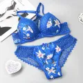 Nouvelle Seamless 2022 New G String Underwear For Women Embroidered Thong Hollow Out Lingerie Panties Bra Sets Honoria. 