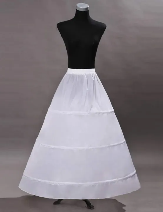 Women%20Crinoline%20Petticoat%203%20Hoops%20Skirt%20Elastic%20Half%20Slip%20A%20Line%20Underskirt%20for%20Wedding%20Ball%20Gown%20Bridal%20Dress%20-%20Image%202