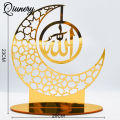 Eid Al-fitr Festival Acrylic Ornaments Premium Ramadan Decoration Perfect Gifts For Home Islamic Muslim Party Moon Decor. 