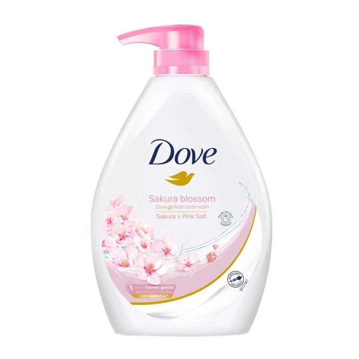 International Malaysia product Dove Sakura Blossom shower gel body wash used for male/ female - 1000 ml