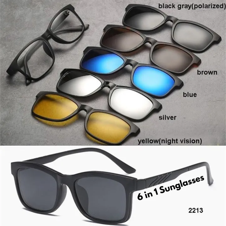5%20in%201%20Magnetic%20SUNGLASS%20Clip%20Polarized%20UV%20Protection%20Sunglasses%20Men%20Magnetic%20Clip%20Sunglasses%20TR90%20Magnet%20Glasses%20Frame%20Glasses%20with%20Bag%20#5in1%20-%20Image%202