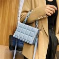 Korean Fashion Embossed Flap Crossbody Bag Mini Purses and Handbags Luxury Designer for Women Purses Square Shoulder Bag. 