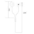 Fast 2 in 1 Smart Watch Wireless Charger For Apple Watch Series 1 2 3 4 USB Magnetic Charging Cable For iPhone 7 8 X Max Good effect and easy to use. 