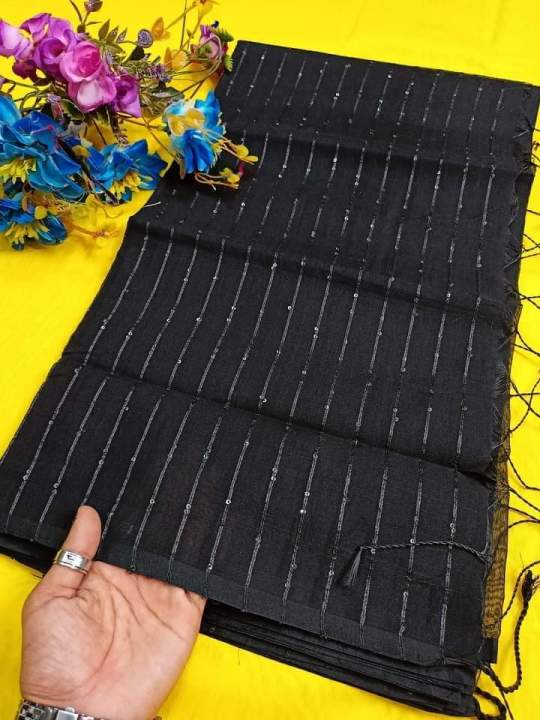 Treandy%20Collection%20Black%20Colour%20Halfsilk%2012%20Hand%20Chumki%20Saree%20For%20Woman%20-%20Sari%20-%20Sari%20By%20Ongosree%20Bd%20-%20Image%203