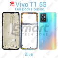 For Vivo T1 5G Full Body Housing With Camera Glass (LCD Frame, Side/Middle Frame, Back Panel/Backshell). 