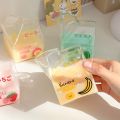 Kawaii Milk-box Glass Mug Cold extract Coffee Cup Square Half Pint Creamer Milk Cup Creative Cute Fruit Water Bottles. 