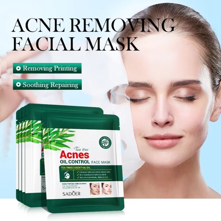 SADOER%20Tea%20Tree%20Acnes%20Oil%20Control%20Facial%20Sheet%20Mask-%2025g%20-%20Image%202