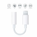 Audio Cable For Apple Lightning To Headphone 3.5 mm Jack Adapter, Aux Cord Cable, iPhone Headphone Connector Aux Dongle - Cable Protector.