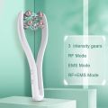 EMS Face Lifting Roller RF Double Chin V Face Shaped Facial Massager Jaw Cheek Thin Slimming Facial Lift Up Belt Skin Care Tool.