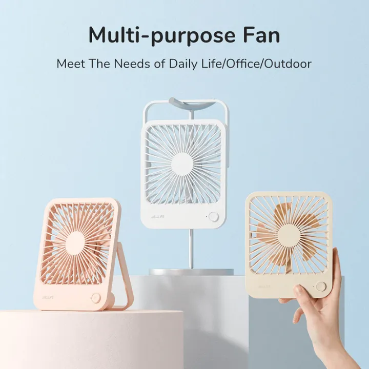 JISULIFE%20FA26%20Small%20Desk%20Fan%20Ultra%20Quiet%20Table%20Fan%204500mAh%20USB%20Rechargeable%20Strong%20Airflow%20Cooling%20Fan%20With%204%20Speed%20Powerful%20Wind%20Offices%20Fan%20-%20Image%202