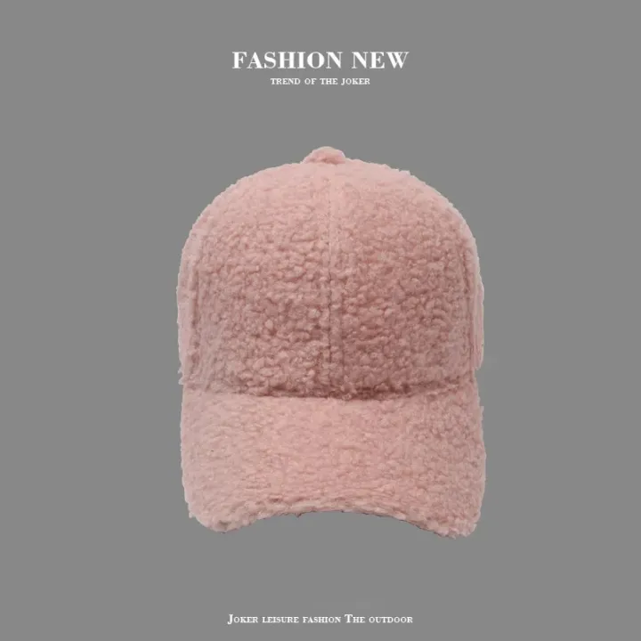 COKK%20Cap%20Women%20Winter%20Autumn%20Plush%20Baseball%20Cap%20Solid%20Color%20Korean%20Women%20Hat%20Warm%20Casual%20Outdoor%20Caps%20Casquette%20Gorras%20Bone%20Male%20-%20Image%206