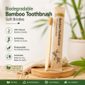 Biodegradable Bamboo Toothbrush Soft Bristles.