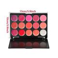 Non-Sticky Cup Matte Lipstick Palette Waterproof Moisturizing 15 Color Lip Gloss Palette Nude Pink Red Lips Makeup Tool. 