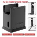 Handheld Gimbal Camera Charging Base Plastic Standard 1/4 Screw Hole Mount for DJI POCKET 2/OSMO POCKET.