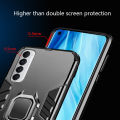 For OPPO Reno4 Pro / OPPO Reno 4 Pro Back Cover Grade Shockproof Armor Metal Ring Stand Holder Magnetic Car Mount Hard Phone Case.