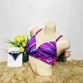 Blue Dot Printed Soft Comfortable Non Padded Wireless Foam Bra for Women and Girls.
