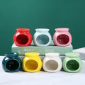 Porcelain Aroma Burner Essential Oil Furnace Mini Candle Holder Ceramic Crafts Maoxiu. 