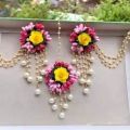 Artificial flower jewellery. 